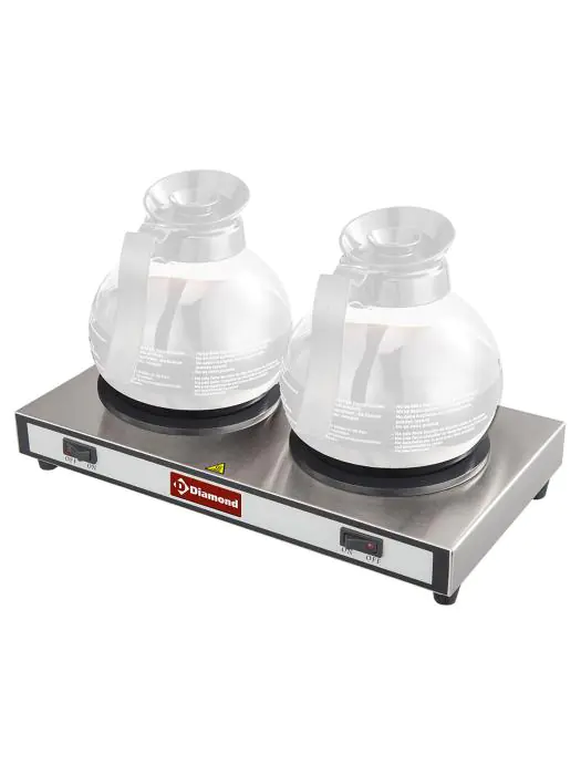 Warmhoudplaat koffiekan - 2 Kannen - RVS - Diamond - PCH-2/W PCH-2/W €86.05 Koffie toebehoren