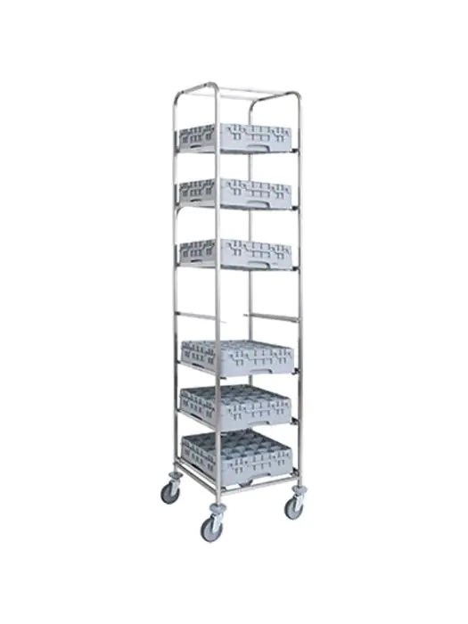 Wagen vaatwaskorven - 7 Niveau's - Mand 50 x 50 CM - Diamond - CCL-7G CCL-7G €375.00 Transportwagens
