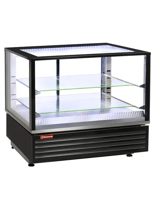 Warmhoudvitrine - 2 Niveau's - 1/1 GN / 60x40 CM - Zwart - Diamond - VHDP-B1 VHDP-B1 €1,314.06 Warmhoudvitrine