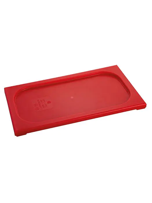 Deksel Gastronorm - 1/3 GN - 32.5 x 17.6 CM - Polypropyleen - Rood - -40°C / +95°C - Standaard - Caterchef - 853858 E853858 €1.90 GN bakken plastic