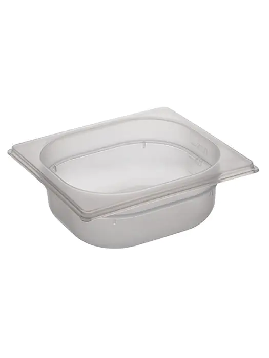 Gastronormbak - 1/6 GN - 1 Liter - H 6.5 x 17.6 x 16.2 CM - Polypropyleen - Transparant - -40°C / +95°C - Caterchef - 853870 E853870 €2.15 GN bakken plastic
