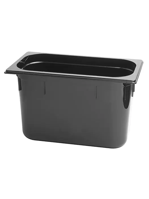 Gastronormbak - 1/3 GN - 9 Liter - H 20 x 32.5 x 17.6 CM - Polycarbonaat - Zwart - -40°C / +100°C - Caterchef - 853031 E853031 €10.45 GN bakken plastic