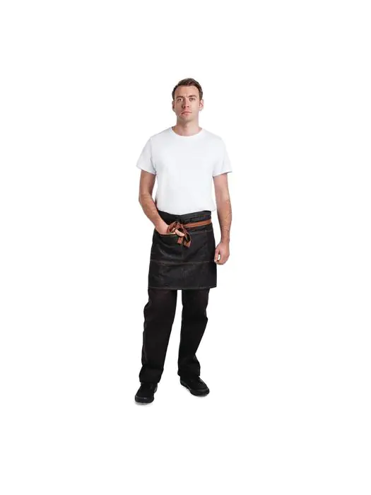 Sloof - Unisex - Zwart - 72.5 x 48 CM - Katoen - Chef Works Urban - B587 B587 €33.40 Schorten en sloven