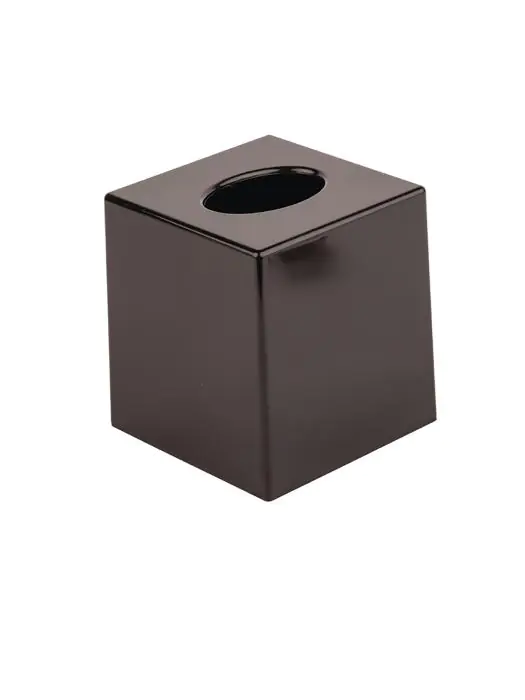 Tissuehouder - Zwart - H 13.2 x 12 x 12 CM - Bolero - DA603 DA603 €20.39 Papier dispenser