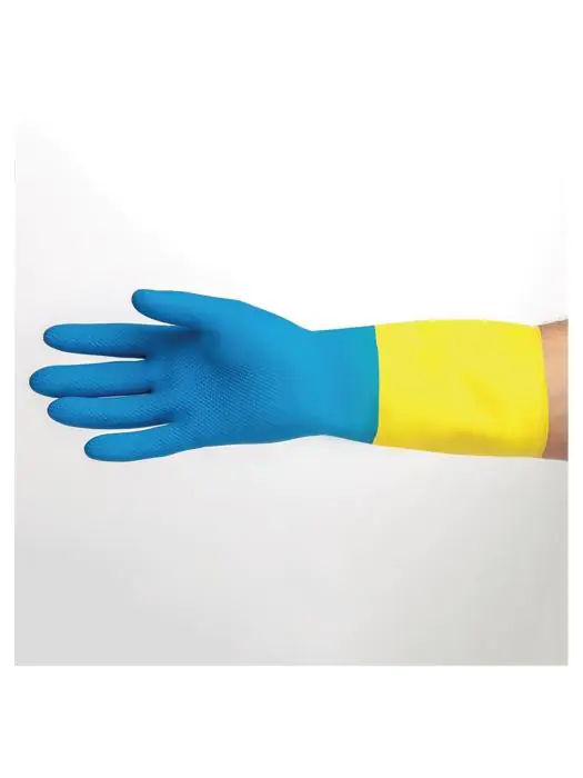 Werkhandschoenen - Waterdicht - Geel/Blauw - Mapa - FA296-L FA296-L €4.09 Schoonmaak handschoenen