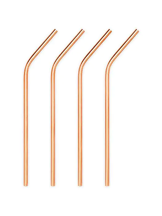 Herbruikbare rietjes - Ø6 mm - 4 Stuks - Koper - Bar Professional - RIEC004 RIEC004 €10.00 Barbenodigdheden