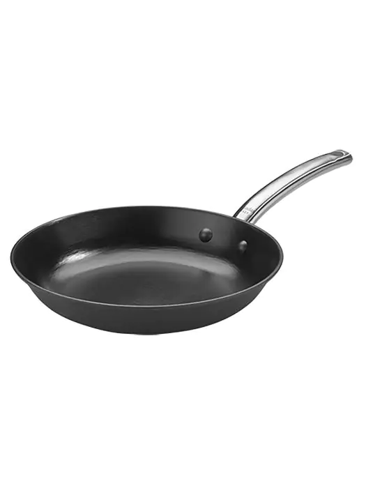 Lyonnaiserpan - H 5.5 CM - 1.48 KG - Ø28 CM - Lichtgewicht Gegoten Staal - Pujadas - 720792 720792 €31.95 Lyonnaiserpan