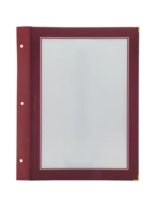 Insteekhoezen Menukaart - 5 Stuks - A4 - Wijnrood - Polypropyleen/Plastic - Securit MC-WIA4-WR €17.45 Menukaarten