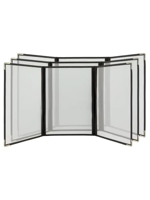 Menukaart Crystal - A4 - Dubbelzijdig - Drievoudig - RVS Randen - Transparant - Polypropyleen - Securit MC3-CYA4-BR3 €26.95 Menukaarten