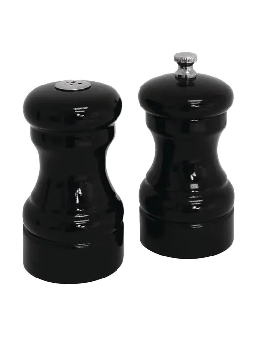 Zout- & pepermolen - Zwart - Ø 5 x H 10 CM - Hout - Olympia - GL087 GL087 €20.39 Peper & zout