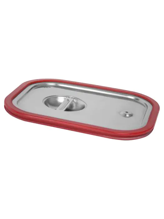 Gastronormdeksel - RVS - 1/3 GN - Siliconenrand - Saro - 126-5555T 126-5555T €64.15 GN deksels siliconenrand