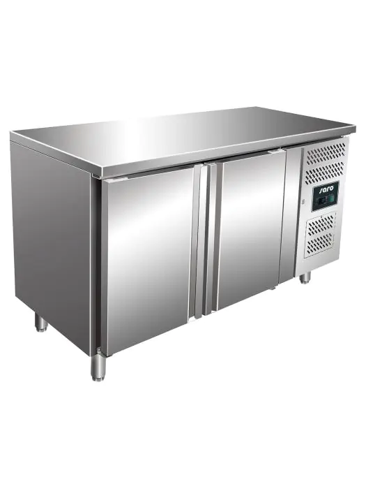 Koelwerkbank - 2-Deurs - Digitale Temperatuurregeling - RVS - 1,7 Liter - 220V - H 89 x B 136 x D 70 CM - Saro - 323-1470 323-1470 €1,079.00 Koelwerkbanken