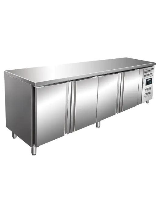 Koelwerkbank - 4-Deurs - Digitale Temperatuurregeling - RVS - 393 Liter - 220V - H 89 x B 223 x D 70 CM - Saro - 323-1472 323-1472 €1,499.00 Koelwerkbanken
