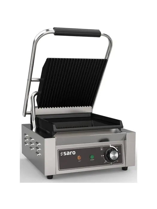 Contactgrill - RVS - 230V - H 19 x B 32 x D 41 CM - Saro - 443-10001 443-10001 €189.00 Contactgrills