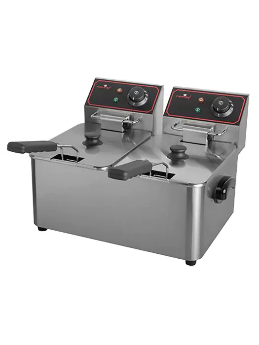 Friteuse - H 31.8 x 43.7 x 37.7 CM - 10 KG - 220 - 240 V - 2000 W - RVS - 5 Liter - Elektrisch - Caterchef - 688055 688055 €204.48 Friteuses 230 volt