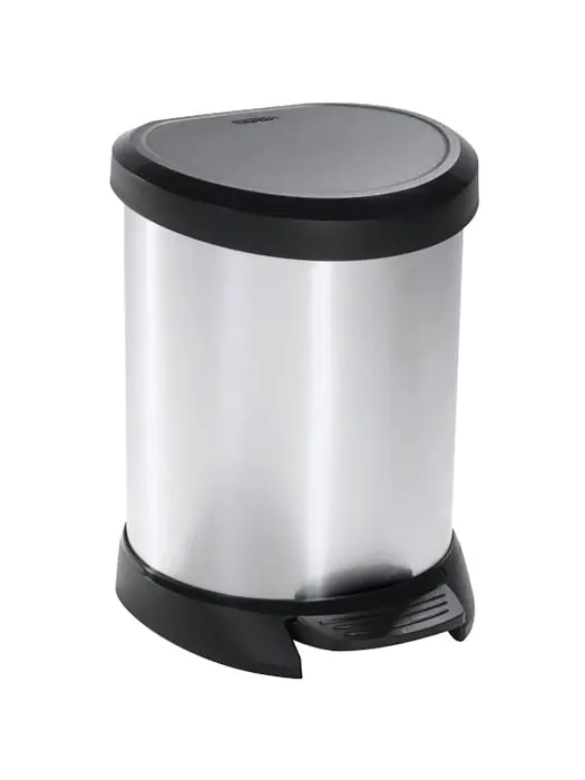 Pedaalemmer - 5 Liter - Zilver / Zwart - Curver - Decobin - 516842 W516842 €20.77 Afvalbakken