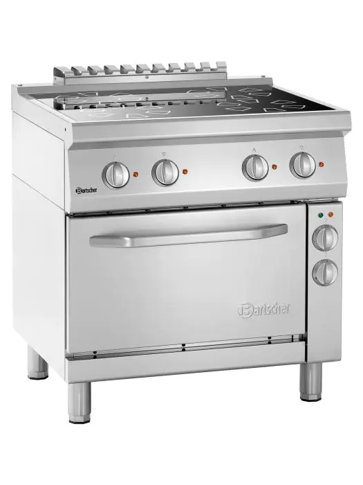 Fornuis - 4 Pits - Met oven - Keramisch - Bartscher - 287431 287431 €3,800.79 Bartscher 700 line