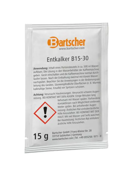 Ontkalker koffiemachine - 30 x 15g - Bartscher - 190065 190065 €20.25 Koffie toebehoren