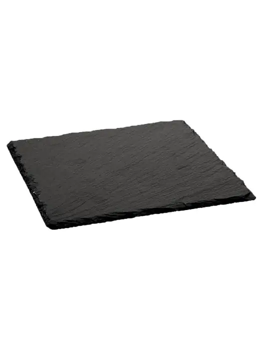 Bord - Zwart - Leisteen - B 20 x D 20 CM - G-Line 76893 €5.95 Serveerplateau