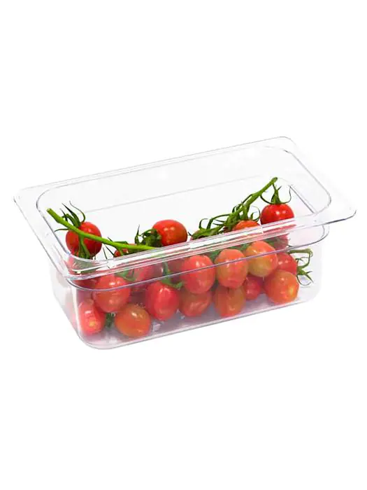 Gastronormbak - 1/4 GN - 100 MM - Transparant - Polycarbonaat - G-Line 77682 €3.99 GN bakken plastic