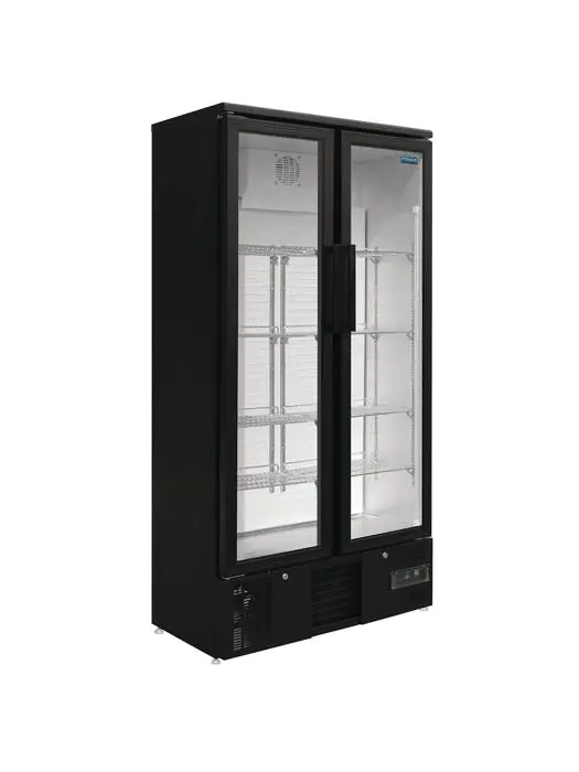 Koelkast - 490 Liter - 2-Deurs - Glazen Deur - Zwart - Polar GJ449 €1,600.99 Koelkasten met glazen deur