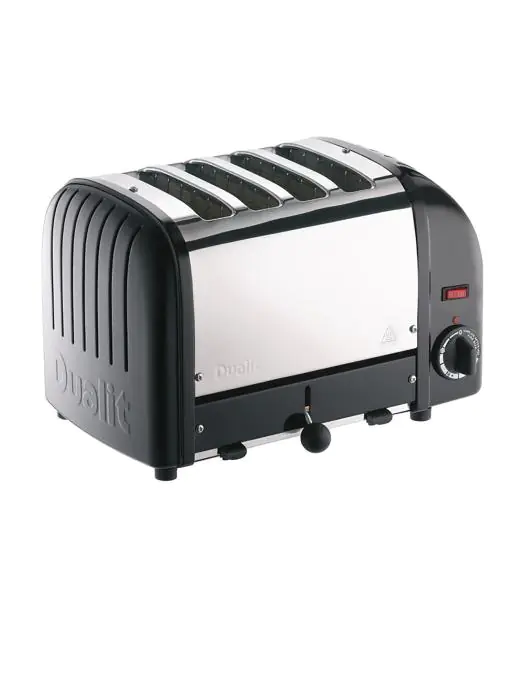 Broodrooster - 4 sleuven - Zwart - H 22 x 36 x 21 CM - 230 V - Dualit - E266 E266 €304.60 Tosti / broodrooster apparatuur