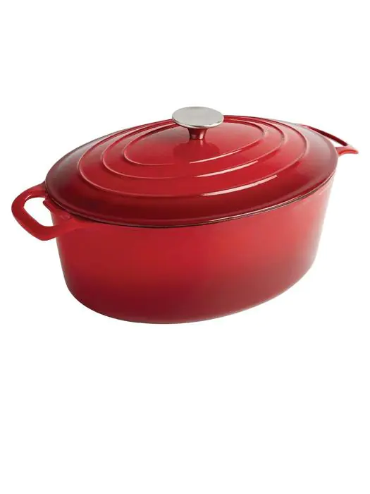 Braadpan - Rood - H 11 x 24.3 x 29.5 CM - Gietijzer - Vogue - GH313 GH313 €57.65 Braadpan