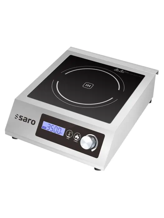 Kookplaat - Inductie - Temperatuurregeling Draaiknop - LCD-Display - RVS - 220-240V - H 12 x B 34 x D 43.2 CM - Saro - 360-1120 360-1120 €220.50 Inductie kookplaat