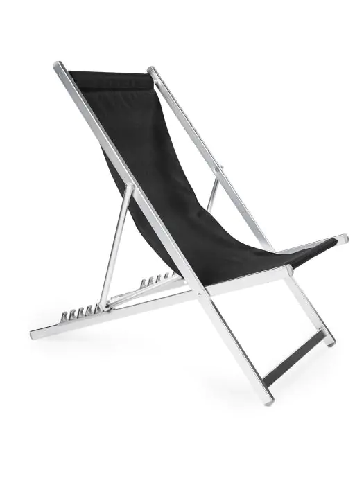 Strandstoel Sol - Stapelbaar - Zwart - Aluminium - G-Line HW-60536 €39.95 Terrasstoelen
