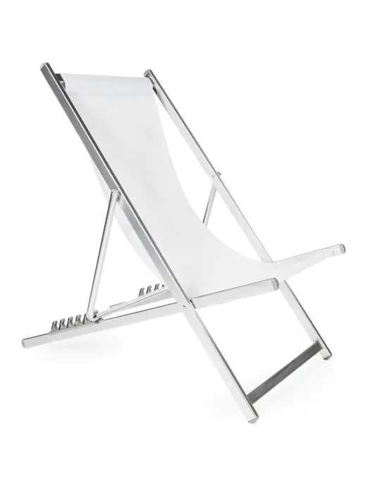 Strandstoel Sol - Stapelbaar - Wit - Aluminium - G-Line HW-60537 €39.95 Terrasstoelen