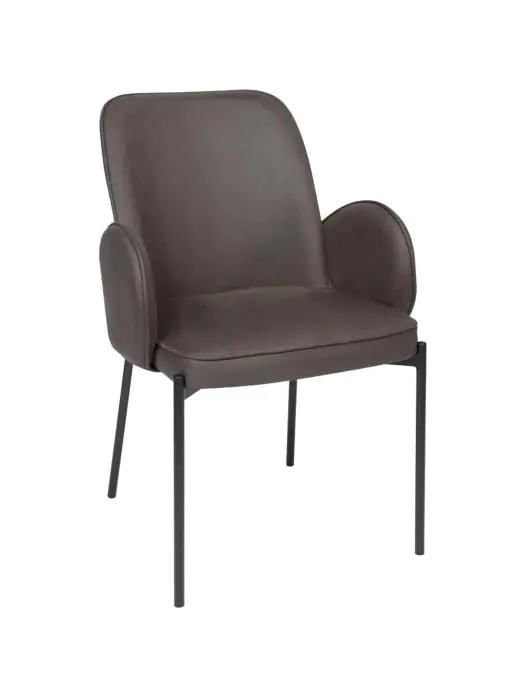 Stoel - Jans - Microfiber - Antraciet - G-Line 85246 €130.00 Metaal stoelen