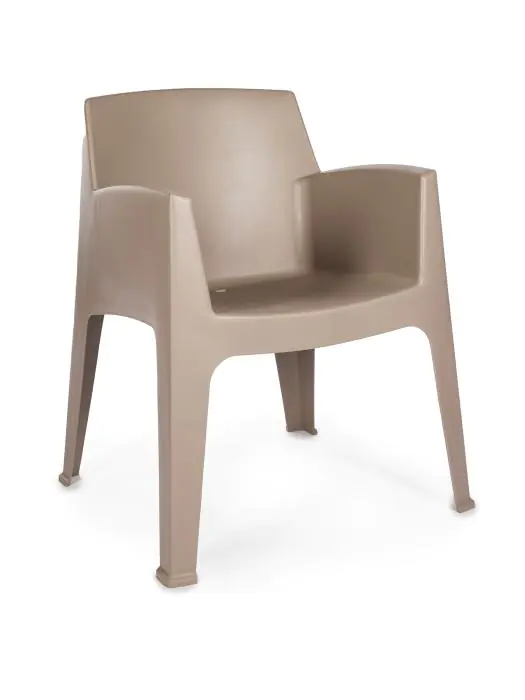 Terrasstoel Rosa - Stapelbaar - Taupe - G-Line 79148 €39.95 Terrasstoelen