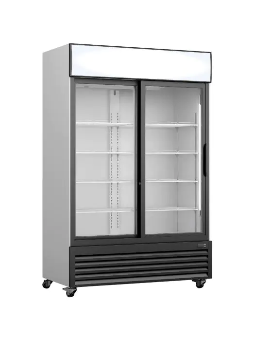 Koelkast - 643 Liter - Glazen Deur - Zilver - Saro 453-10075 €969.00 Koelkasten met glazen deur