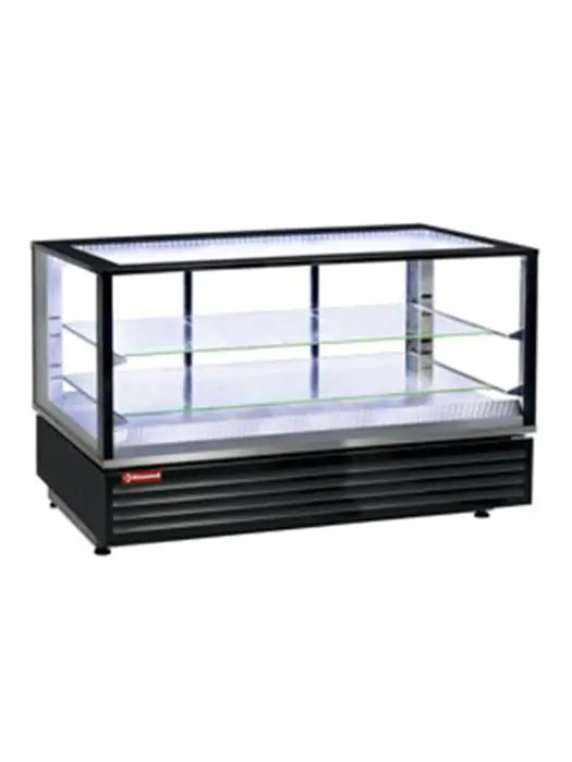 Warmhoudvitrine - 2 Niveau's - 1/1 GN / 60x40 CM - Zwart - Diamond - VHDG-B1 VHDG-B1 €2,061.75 Warmhoudvitrine