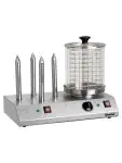 Worstenwarmer - 1.25 Liter - 4 Broodstangen - Bartscher - A120408 A120408 €286.50 Elektrische worstenbraders