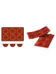 Bakmat - 0.225 KG - Silicoon - Rood - 0.08 Liter - -60°C / +230°C - Silikomart - 070056 070056 €8.95 Bakmatten