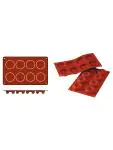 Bakmat Savarin-Medium - 0.22 KG - Silicoon - Rood - 0.05 Liter - -60°C / +230°C - Silikomart - 070059 070059 €8.95 Bakmatten
