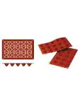 Bakmat Pyramid-Mini - 0.19 KG - Silicoon - Rood - 0.02 Liter - -60°C / +230°C - Silikomart - 070061 070061 €8.95 Bakmatten