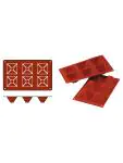 Bakmat Pyramid - 0.2 KG - Silicoon - Rood - 0.09 Liter - -60°C / +230°C - Silikomart - 070062 070062 €8.95 Bakmatten