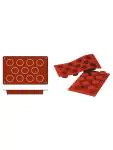 Bakmat Muffins-Small - 0.23 KG - Silicoon - Rood - 0.05 Liter - -60°C / +230°C - Silikomart - 070064 070064 €8.95 Bakmatten