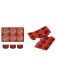 Bakmat Rose - 0.26 KG - Silicoon - Rood - 0.115 Liter - -60°C / +230°C - Silikomart - 070075 070075 €8.95 Bakmatten