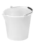 Emmer - H 25 CM - 1.5 KG - Ø27 CM - polyethyleen - Wit - 9 Liter - 956020 956020 €4.95 Kunststof emmers
