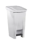 Pedaal Afvalbak - H 70 x 49 x 38 CM - 3.91 KG - Wit - 60 Liter - Denox - 600077 E600077 €50.99 Afvalbakken