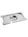 Deksel Gastronorm - 1/4 GN - 26.5 x 16.2 CM - RVS - Met Lepel En Greep Uitsparing - Caterchef - 953465 E953465 €8.45 GN deksels lepeluitsparing