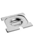 Deksel Gastronorm - 1/6 GN - 17.6 x 16.2 CM - RVS - Met Lepel En Greep Uitsparing - Caterchef - 953475 E953475 €6.95 GN deksels lepeluitsparing