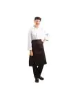 Sloof - Unisex - Regular Fit - Zwart - 100 x 70 CM - Polyester/Katoen - Whites Chefs Clothing - B133 B133 €9.99 Schorten en sloven