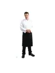 Sloof - Unisex - Regular Fit - Zwart - 100 x 70 CM - Polyester/Katoen - Whites Chefs Clothing - B133 B133 €9.99 Schorten en sloven