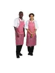 Waterdicht schort - Unisex - One Size - Rood/Wit - 71.1 x 101.6 CM - Nylon - Whites Chefs Clothing - A581 A581 €9.99 Schorten en sloven