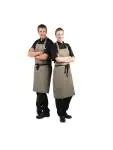 Halterschort - Unisex - Olijfgroen - 96.5 x 71.1 CM - Polyester/Katoen - Whites Chefs Clothing - B427 B427 €9.19 Schorten en sloven