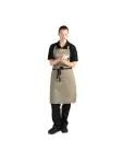 Halterschort - Unisex - Olijfgroen - 96.5 x 71.1 CM - Polyester/Katoen - Whites Chefs Clothing - B427 B427 €9.19 Schorten en sloven